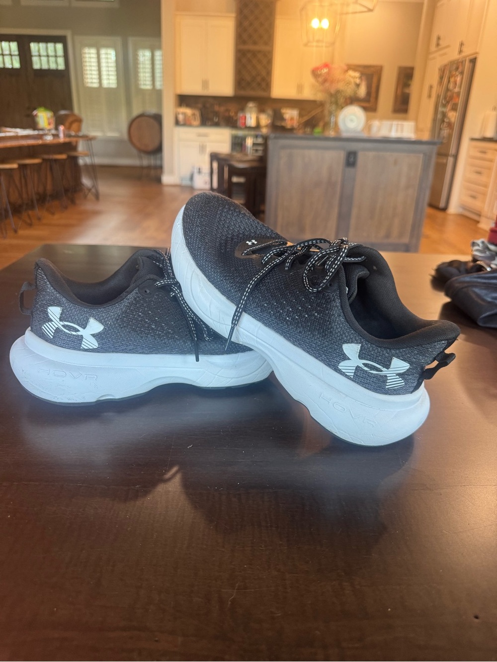 Under Armour Black and White Women's Athletic Shoes